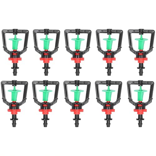 Image of HASTHIP 10Pcs Hanging Drip Irrigation Kit360 Rotatable Greenhouse Hanging Micro Sprinklers, Garden Water Sprayer Nozzles for Irrigation, Cooling, and Misting Systems