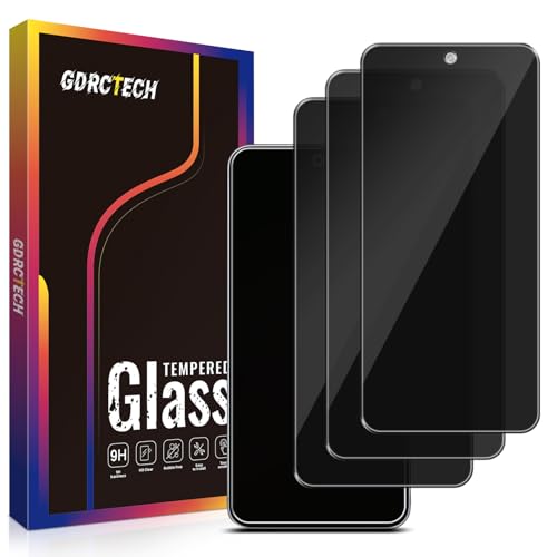 Image of GDRCTech [3-Pack Privacy Screen Protector for Motorola Moto G Stylus 5G 2025 Tempered Glass, Bubble Free, Easy to Install, 9H Hardness