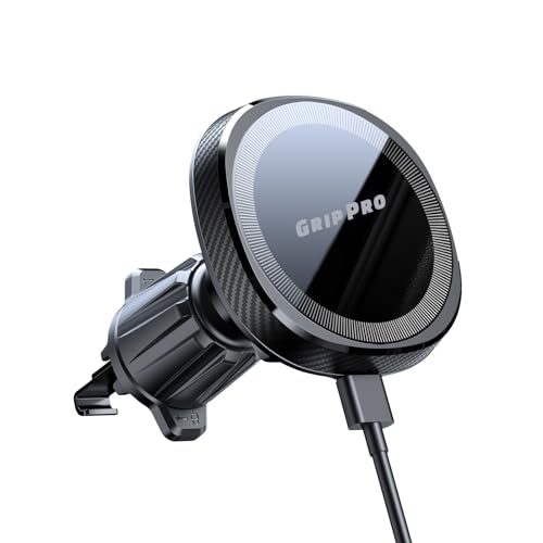 Image of for Magsafe Car Mount Wireless Charger 15W Car Charger for iPhone Magnetic Car Phone Holder Mount with Wireless Fast Charging Compatible for iPhone 14 13 12 with Cooling Fan