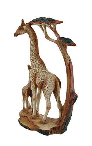 Estatua de Resina Familia de Jirafas Tallada miniatura 2