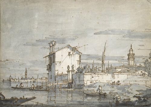Toile peinture murale pour habiller un mur vide de salon lagon Antonio Canal