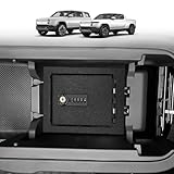 BestEvMod Center Console Organizer Safe Vault LockBox Compatible with Rivian R1T R1S 2022-2025 2026 Pickup Safe Vault Console Storage Interior Organizer with 4 Digit Combo Lock Security Anti-Theft