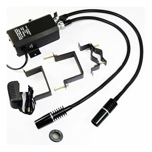 Microscope 6W 6500K Dual LED Gooseneck Lights Illuminator Lamp Polarizer Filter for Industry Stereo Microscope Camera(D9 1pc Polarizer)