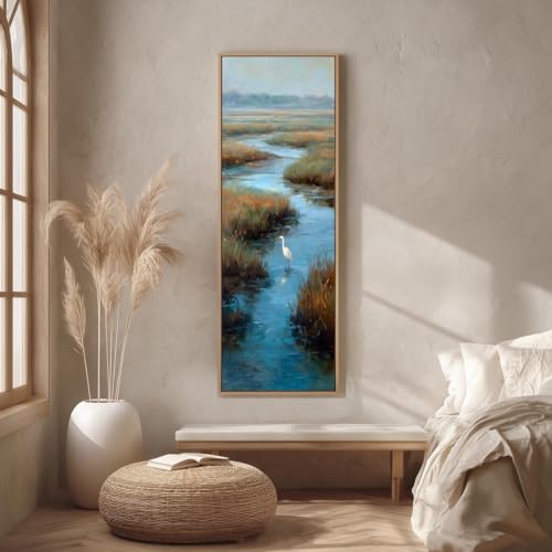 Impression d'art sur toile verticale haute paysage côtier premium