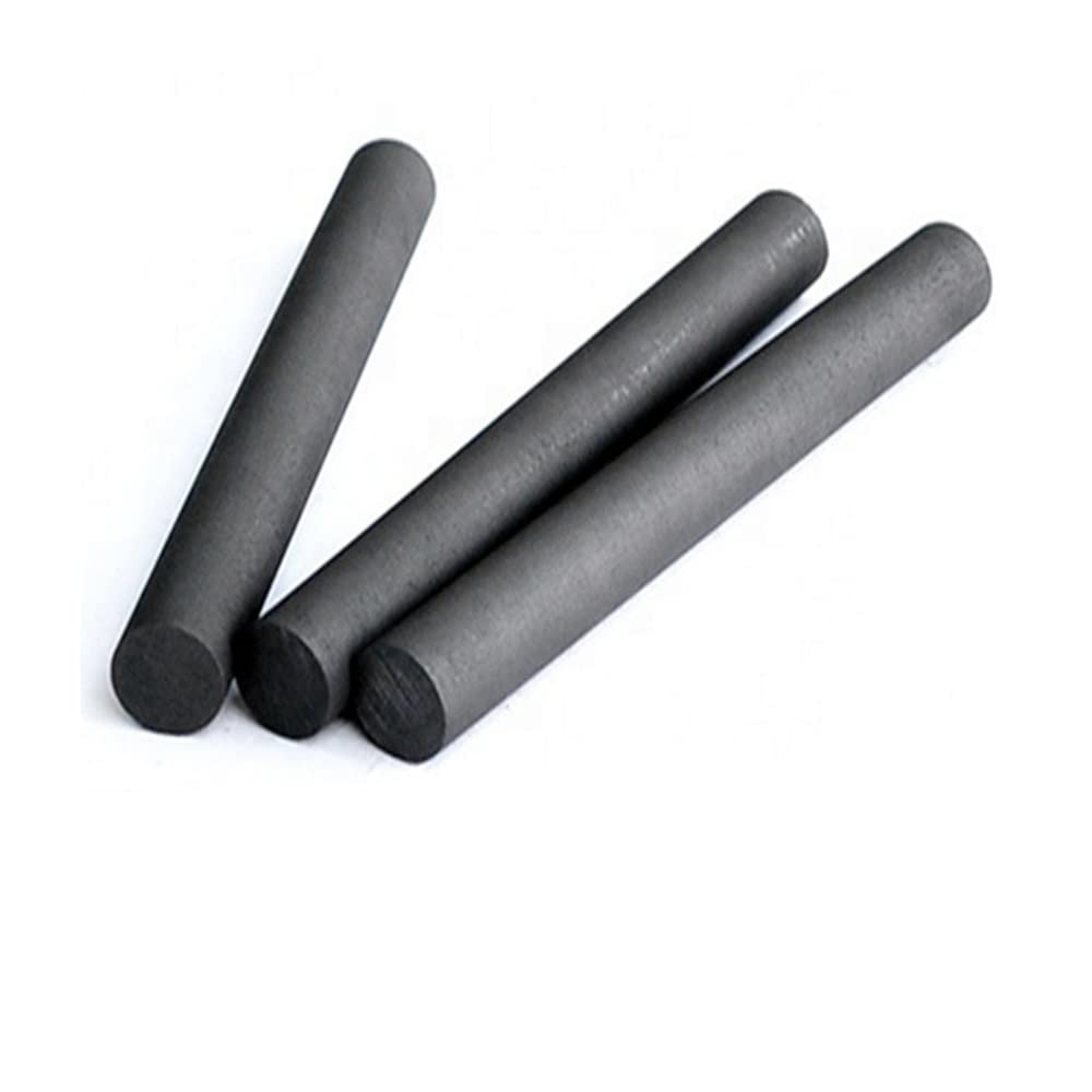 Électrodes cylindriques en graphite-carbone, 5 pièces de 200 mm, électrodes conductrices pures à 99,99%(8mm)