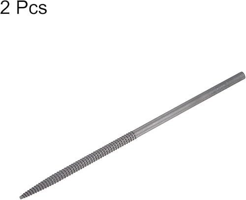 Miniatura 3 de HARFINGTON Juego de 2 limas redondas neumáticas de 0.197in x 3.071in, rodamiento endurecido de acero de corte medio, herramientas manuales para
