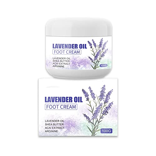 Lavendelöl Fußcreme Anti-Cracked Heel Cream 100G, Creme Feuchtigkeitscremes für die Füße, Fußlotionen Fußcreme Pflegende Fußpflege Cover