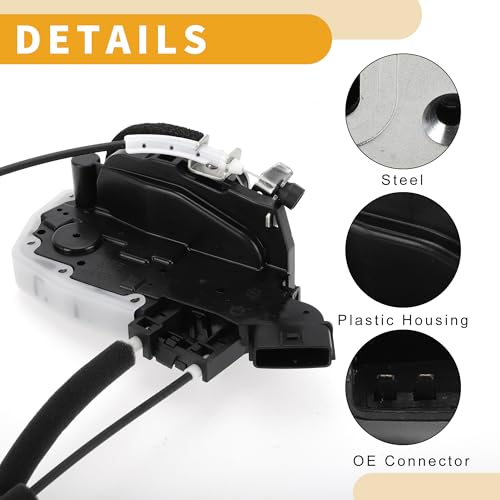 Image of Power Door Lock Actuator Motor No.825011BA0A Rear Left Driver Side Door Latch Actuator Assembly for INFINITI EX35 2008-2012 for INFINITI QX50 2014-2017 with Cable