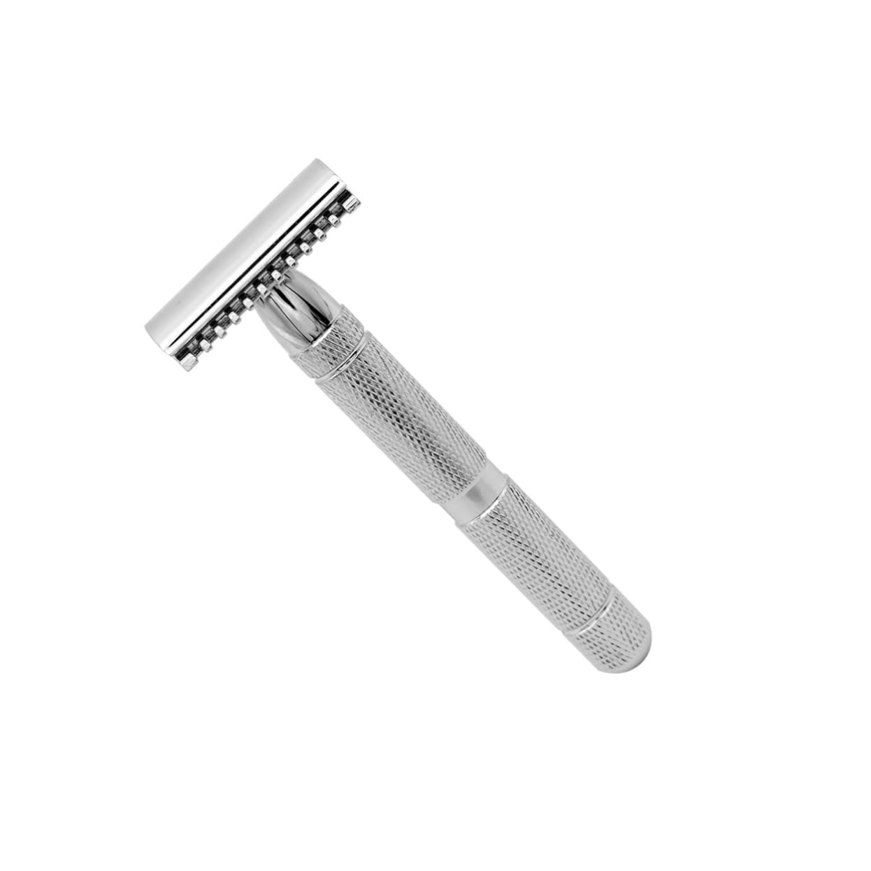 Healeved 3stücke Sicherer Rasierer Aus Edelstahl Doppelter Nassrasierer Für Männer Professionelles Design Mit Rutschfester Grifffläche Für Barbershops Und Zuhause Hautschonend Ohne