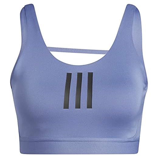 adidas Drst 3s Bra Reggiseno Sportivo, Vioorb/Nero, M Donna