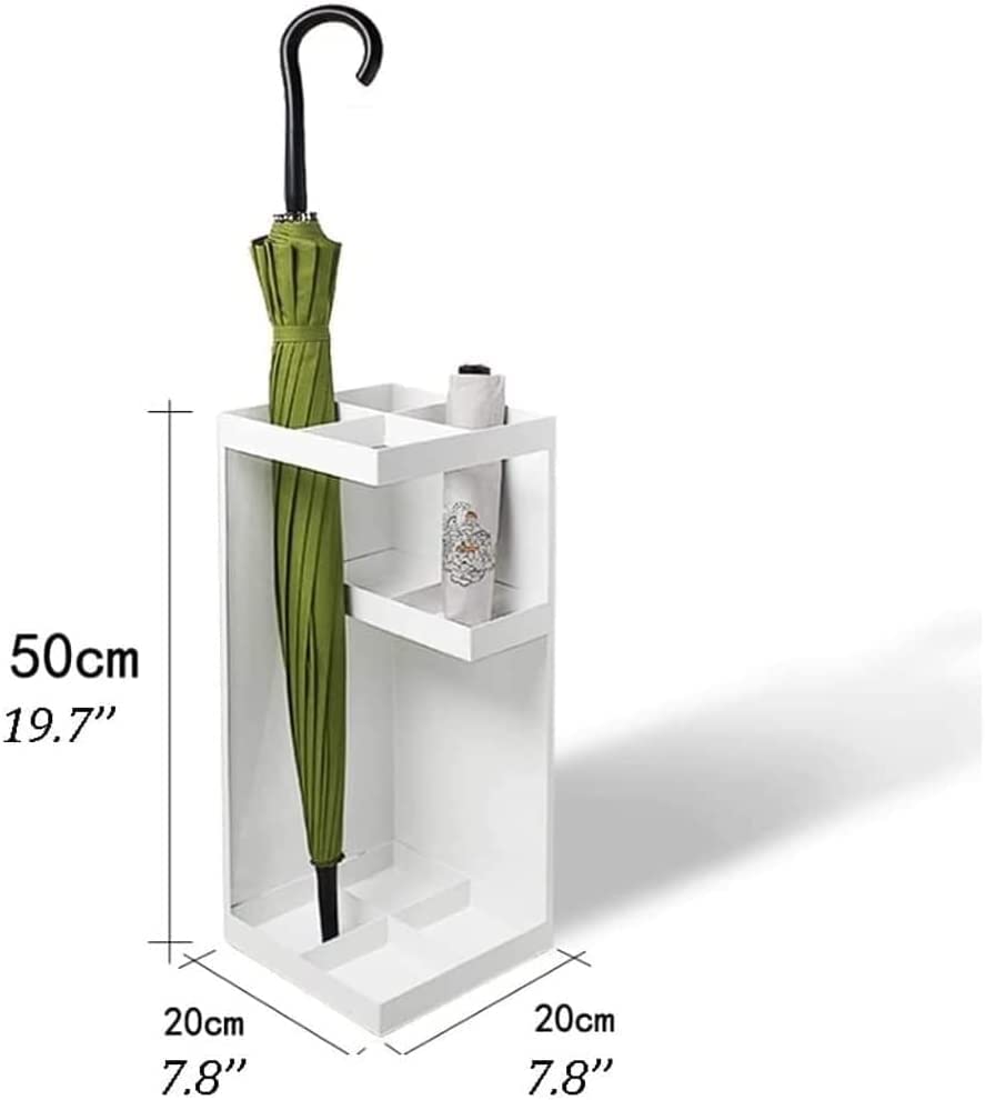 Porte-parapluie design avec seau de récupération d'eau en métal - 3