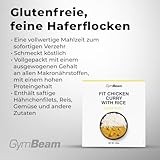 GymBeam FIT Fertigmahlzeit Hähnchen Curry mit Reis - Vollwertige Mahlzeit, hoher Proteingehalt, saftige Hähnchenfilets, mit Kokosmilch und Gemüse, einfach Zuzubereiten, ideal fürs Reisen, 420 g