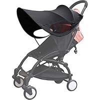 Baby Stroller Sun Shade Sun Protection Shade for Strollers Car Seats Pram Pushchair Buggy Stroller Sunshade Parasol Sun Rain Shades Canopy Cover Awning Anti-UV Toddlers Strollers Canopy Sunshade