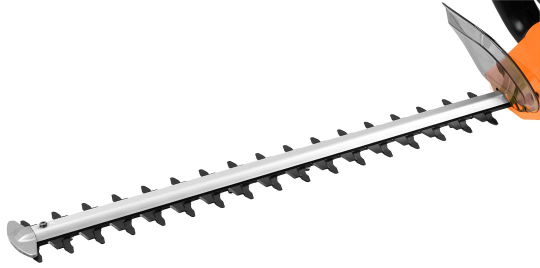 NEO TOOLS Wielofunkcyjne urządzenie ogrodowe 2 w 1 – sekator (750 W, miecz 25 cm) i teleskopowe nożyce do żywopłotu (550 W, ostrze 46 cm), szybkie naciąganie łańcucha SDS, pasek na ramię, do wysokich