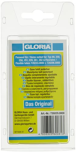 GLORIA Messing-Hohlkegeldüse verstellbar | Sprühwinkel bis 60° | Ersatz-Düse für Drucksprüher