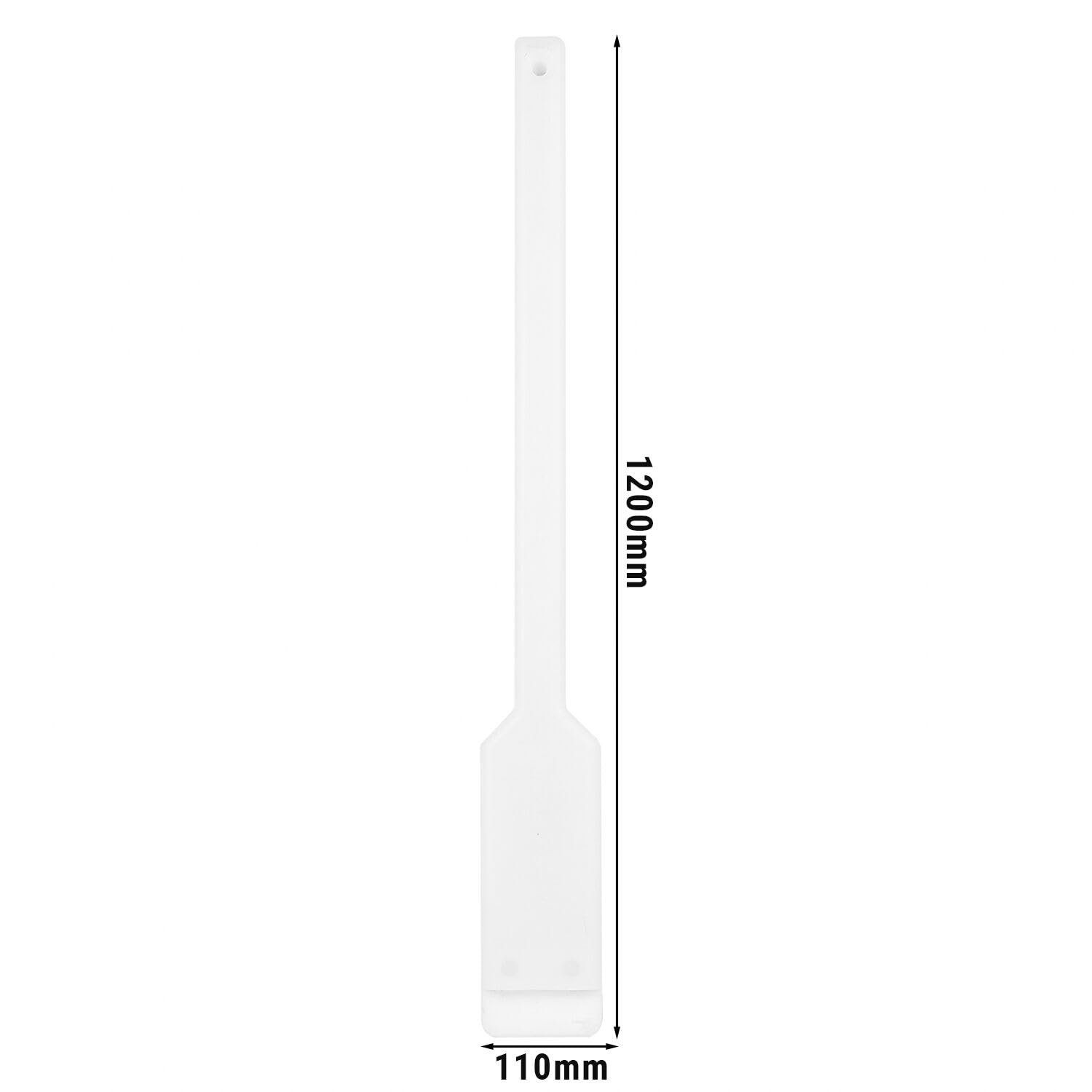 GGM Gastro | TSTP120 | Rührspatel Flach - Polyethylen - Länge: 1200mm - weiß