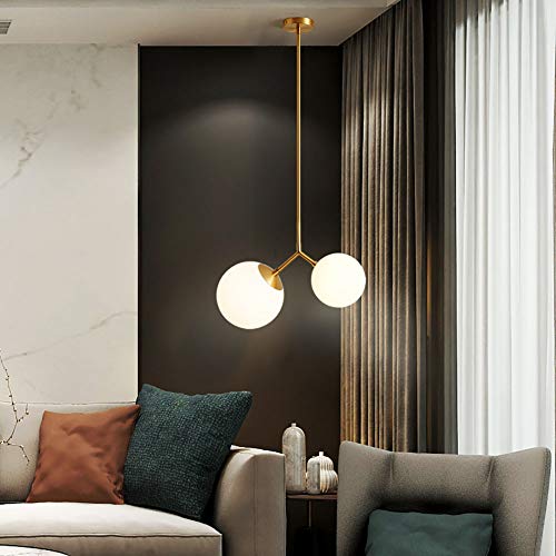 Éclairage E27 double tête design pour harmoniser une pièce sombre - 2
