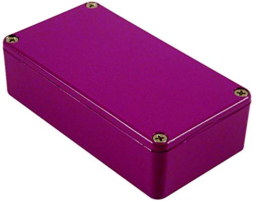 1590BPR - Metal Enclosure, Diecast, Stomp Box, Small, Diecast Aluminium, 31 mm, 60 mm, 112 mm, IP54 (Pack of 5) (1590BPR)