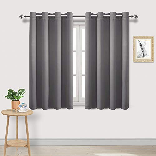 Image of DWCN Blackout Curtains for Bedroom Living Room 52 x 45 Inch 2 Panels Grey