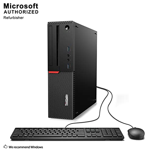 Lenovo Thinkcentre M900 Sff Computer Pc, Intel Quad Core I5-6500 Up To 3.6Ghz, 16Gb Ddr4 Ram, 256Gb Solid State Drive, Dvdrw, 4K Support, Dp, Vga,Windows 10 Pro 64 Bit English/Spanish/French(Renewed) #TOP1