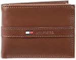 Tommy Hilfiger Portefeuille en cuir pour hommes – Petit bifold avec 6 Poches de carte de crédit et fenêtre d'identité amovible Porte-monnaie bipli