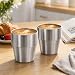 Imagen de Yoaeyok 2 Piezas Tazas de Cafe de Acero Inoxidable de Doble Pared Aislante 300 ml