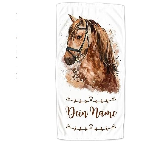 GRAZDesign Serviette de Bain Enfant Cheval Cover