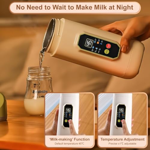 Mini bouilloire portable voyage 450ml eau chaude camping thé LED - 5