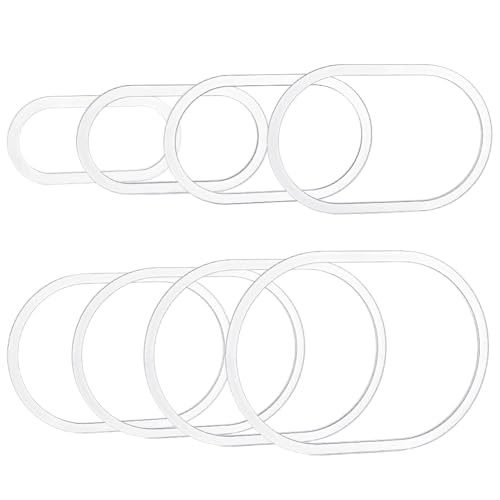 PH PandaHall 8pcs Oval Router Templates for Woodworking Acrylic Inlay Templates, 5.12~10.12 inch Transparent Acrylic Tracing Template for Wooden Projects Handmade Crafts Making