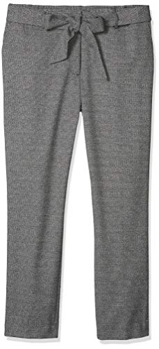 Karl Lagerfeld Paris Women's Skinny Pant with Bow Detail, Black White Multi, 12