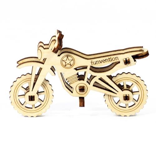 Image of Funvention Birthday Return Gifts (Pack of 24) Fun Fidgets - Bike | DIY Miniature Mechanical Models 3D Puzzle Return Favours for Kids Birthday Party 5+ Years Made in India Toys, Gold