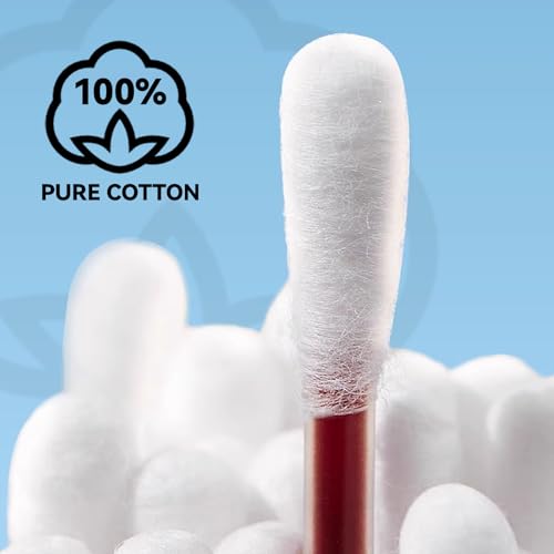 Image of First Aid Cotton Swabs with Povidone Iodine (50 Swabs) - Portable Skin Care, Includes Reusable PP Case | Travel, Home & Outdoor Use | Gentle for Adults & Kids