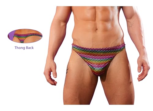 Body Aware Rainbow Satin Men's Thong - Sexy Underwear for Men2