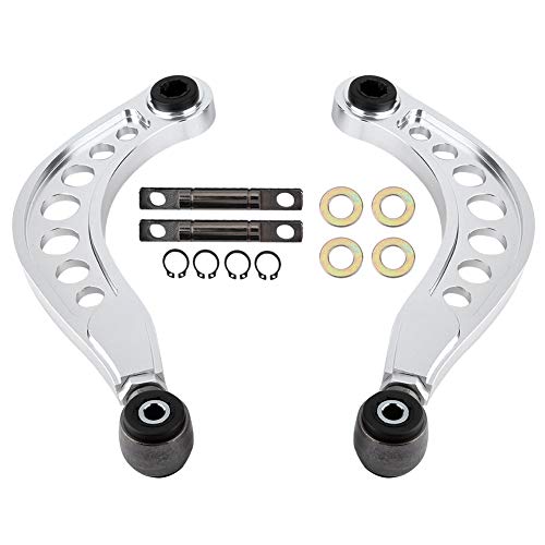 Qiilu SILVER Adjustable Camber Control Arms, Aluminium Alloy, for Honda Civic 2006-2015 by Qiilu - Image 2