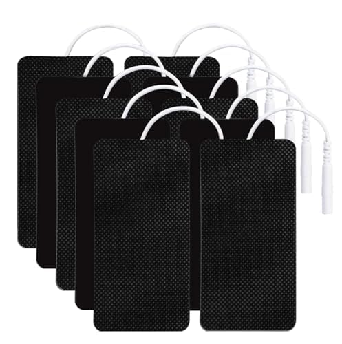 TENS Unit Electrode Pads TENS Pads Replacement Pads for TENS Unit Pads Electrodes for TENS Unit Replacement Pads 10PCS 2"x4" Adhesive Electrode Pads for AUVON TENS Unit Pads TENS 7000 Electrode Pads