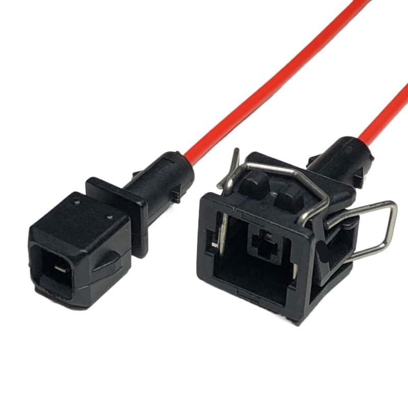 DJ7024-3.5 Car Fuel Injection Nozzle Plug 2-Hole Harness Connector 4p Ignition Coil Wire Length 15cm(1p Strip line,5sets)