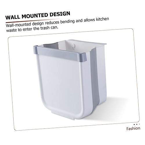 Caneca de basura grande plegable para pared miniatura 5