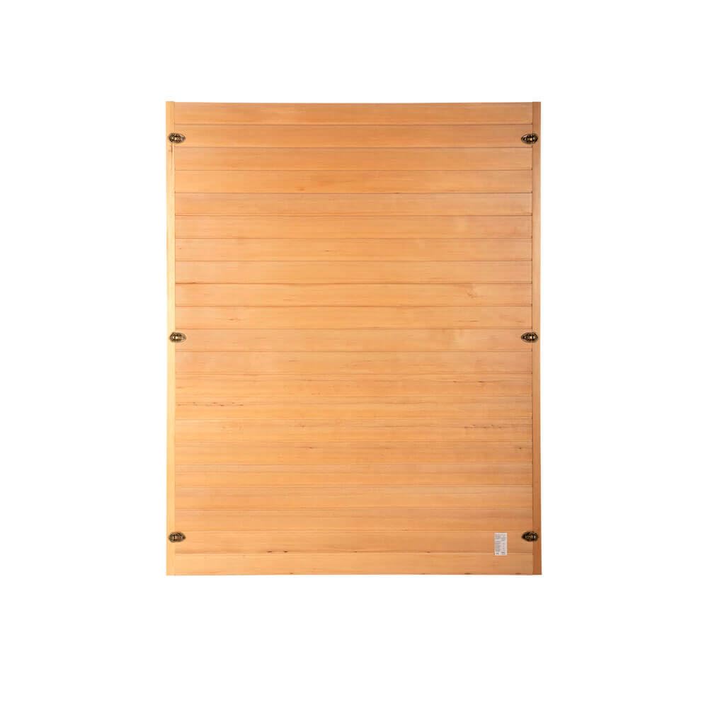 Home Deluxe – Infrarotkabine REDSUN L Deluxe - 153 x 110 x 190 cm - für 3 Personen, 6 Vollspektrumstrahler, Holz: Hemlocktanne I Infrarotsauna, Sauna, Wärmekabine, Infrarot