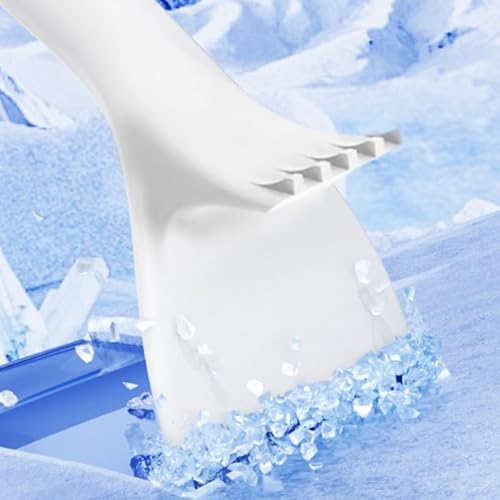 Grattoir à glace pour automobile en aluminium robuste, accessoire d'hiver durable - 6