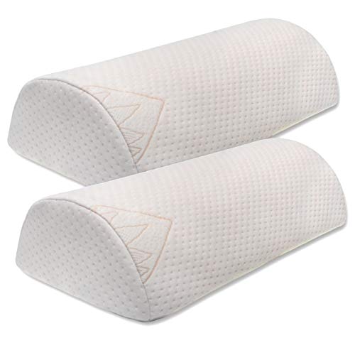 PEKITAS® Pack 2 Almohada Cojín Medialuna Altura 10 Cm Piernas Espalda Fabricado en España