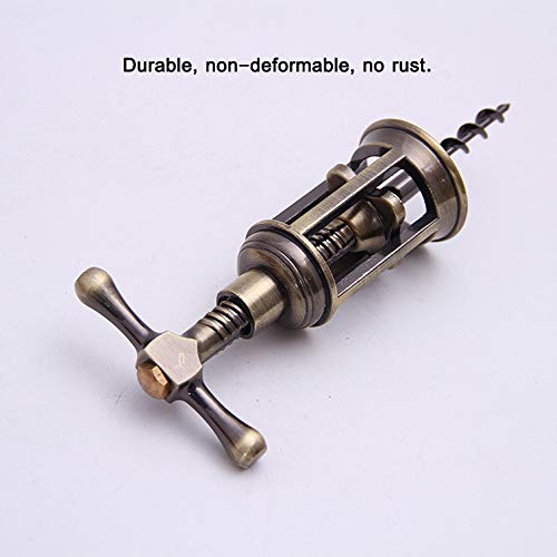 Image of Wine Opener Corkscrew, Zinc Alloy Wine Bottle Opener, Classic and Mufti-Functional FH010-B (Bronze)