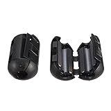 Minirock-Form und abnehmbar LYYCEU 5 stücke 9mm schwarz Kabeldraht Snap Klemmklammer RFI EMI EMC Rauschfilter Ferrit Kern Fall