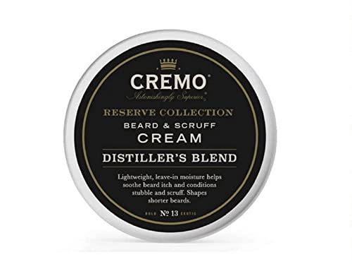 Cremo Beard & Scruff Cream, Distiller's Blend (Reserve Collection), 4 Oz - Soothe Beard Itch, Condition And Offer Light-Hold Styling For Stubble And Scruff (Product Packaging May Vary) 0 Fluid Ounces #TOP11