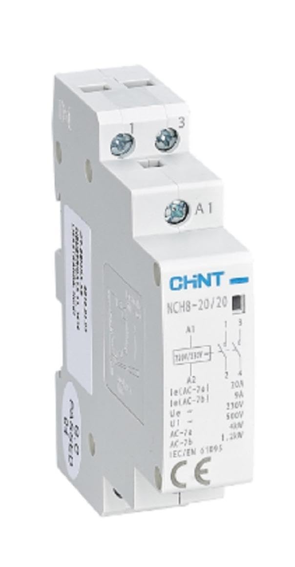 Chint 81091 NCH8-20. 20/230-TELERUTTORE Contattore Mod. 20A 2NA 230VAC 256054-image