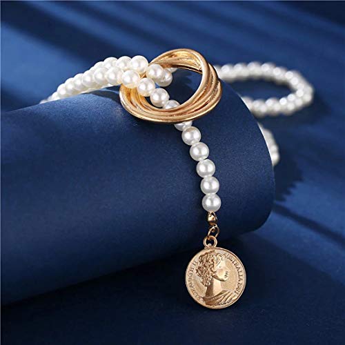 Layered Necklace with Plated Jewellery