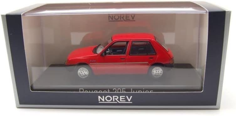 Miniatura 9 de Norev NV471731 143 205 Junior 1988-Rojo Peugeot Modelo Coleccionable, Multi