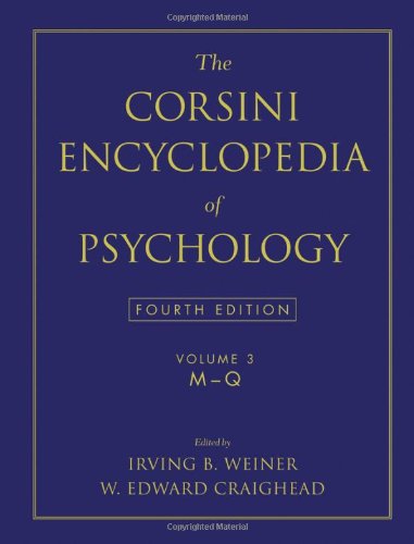 The Corsini Encyclopedia of Psychology, Volume 3