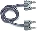 Pomona EM2BA-240# Multi-Stacking Double Banana Plug Cable Assembly, Two Conductor Twisted Pair Cable Type, Gray, 240" Length (Pack of 12)