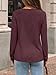 AUTOMET Long Sleeve Shirts for Womens Tops Spring Outfits 2026 T Shirts V Neck Casual Top Comfortable Shirt Soft Basic Tees Women Blouses WineRed XL