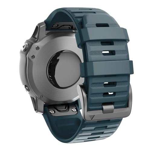 Image of ANCOOL Compatible with Fenix 6X /7X Band 26mm Quickfit Soft Silicone Watch Band Replacement for Fenix 5X /Fenix 8 51mm /Fenix 5X Plus /Fenix 3 /Fenix 6X Pro /Descent Descent MK2i Smartwatches (Slate)